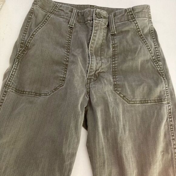 Levi Strauss green cropped high rise pants with stretch size 27 - Picture 6 of 9